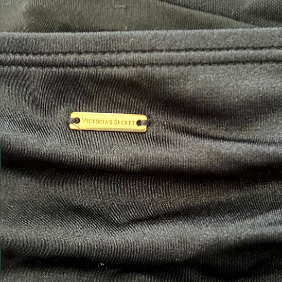 Victoria’s Secret The Flawless One-Piece Swimsuit Black Size L Push-Up Ruched - Picture 5 of 7